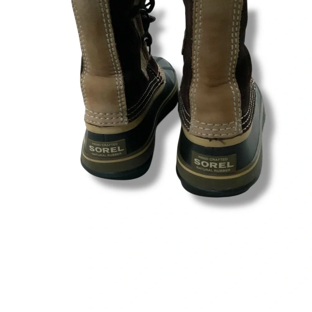 SOREL Joan of Arctic Boots Waterproof Brown Tan Black Size 7